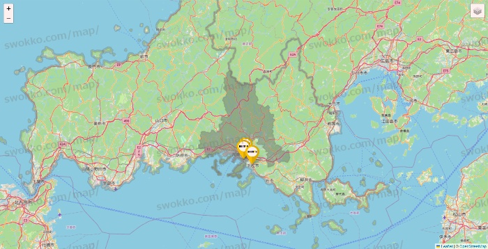 山口県のドトールの店舗地図