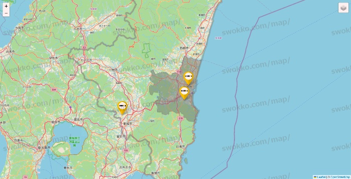 宮崎県のドトールの店舗地図