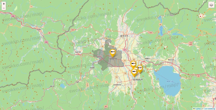 福島県のドトールの店舗地図