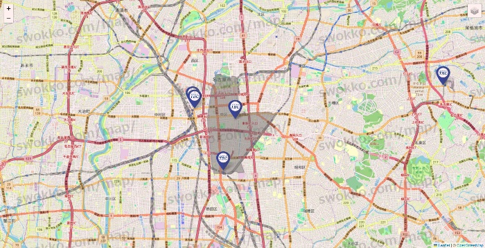 愛知県のエステティックTBCの店舗地図