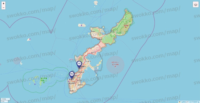 沖縄県のエステティックTBCの店舗地図