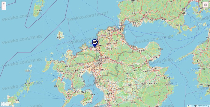 福岡県のエクセルシオールカフェの店舗地図