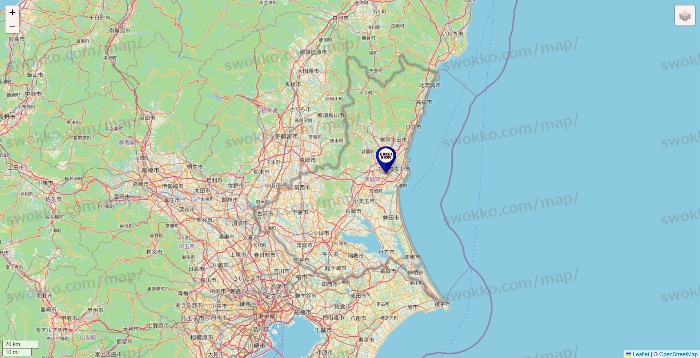 茨城県のエクセルシオールカフェの店舗地図