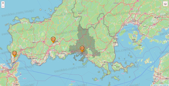 山口県のファディ（FADIE）の店舗地図