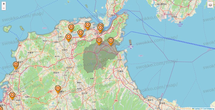 福岡県のファディ（FADIE）の店舗地図