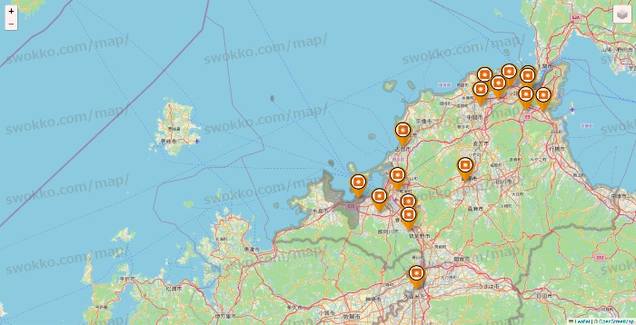 福岡県のファディ（FADIE）の店舗地図