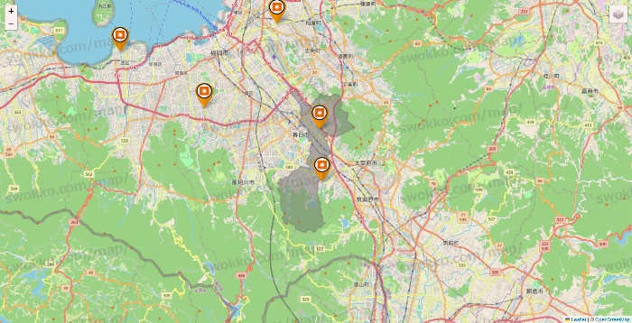 福岡県のファディ（FADIE）の店舗地図