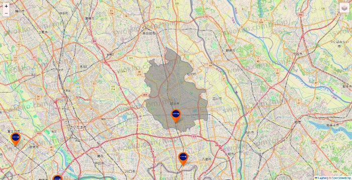 埼玉県のFASTGYM24の店舗地図