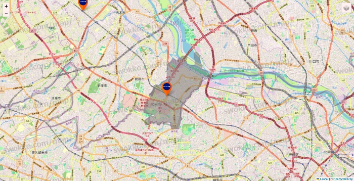 埼玉県のFASTGYM24の店舗地図