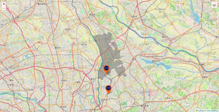 千葉県のFASTGYM24の店舗地図