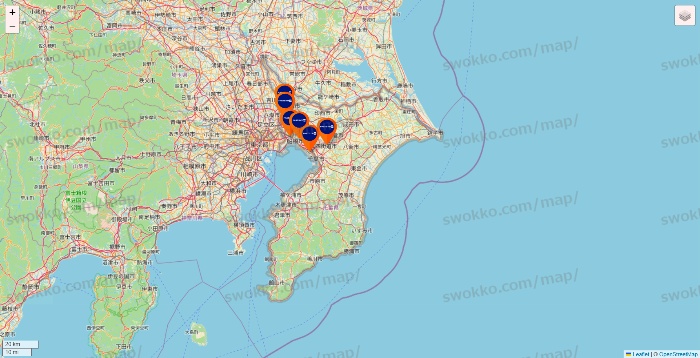 千葉県のFASTGYM24の店舗地図