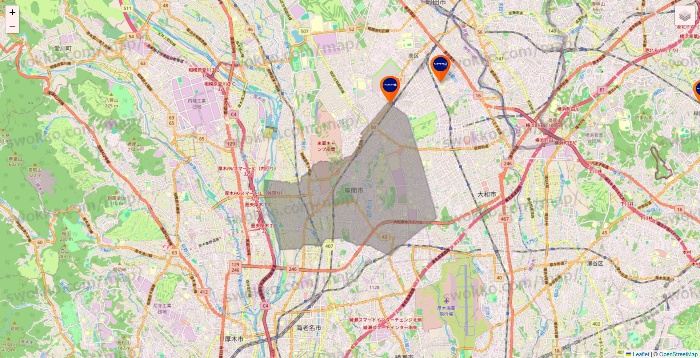 神奈川県のFASTGYM24の店舗地図