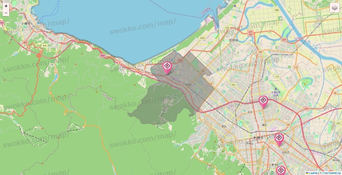 北海道のFIT365の店舗地図