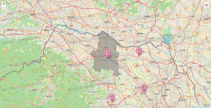 埼玉県のFIT365の店舗地図