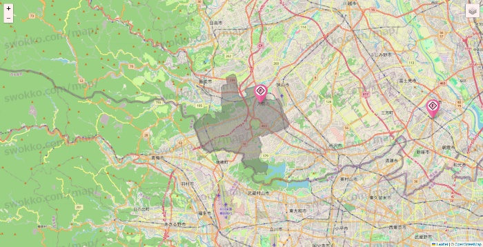 埼玉県のFIT365の店舗地図