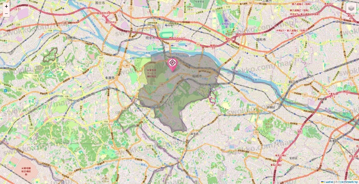 東京都のFIT365の店舗地図