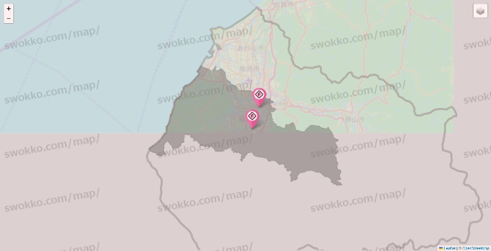 福井県のFIT365の店舗地図
