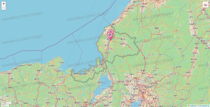 福井県のFIT365の店舗地図