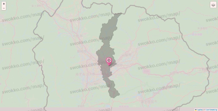 山梨県のFIT365の店舗地図