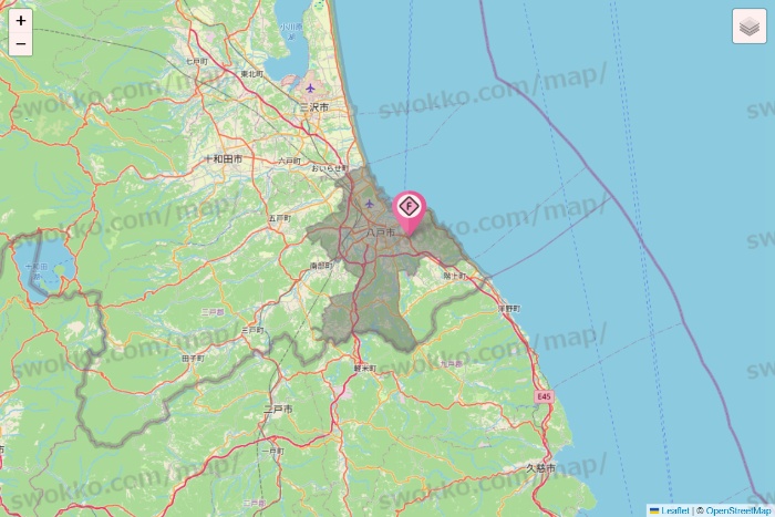 青森県のFIT365の店舗地図