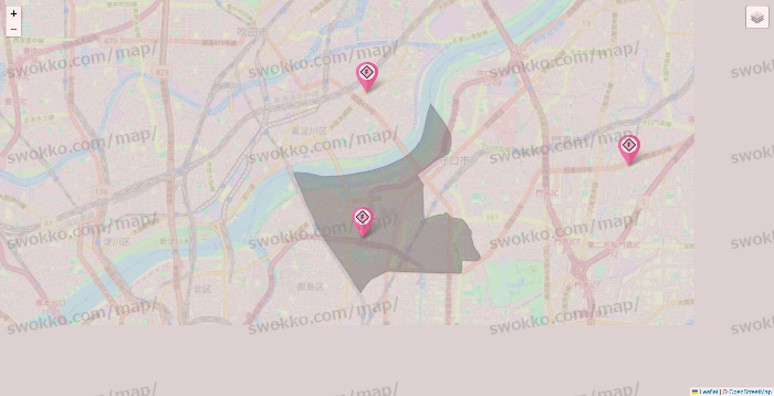 大阪府のFIT365の店舗地図