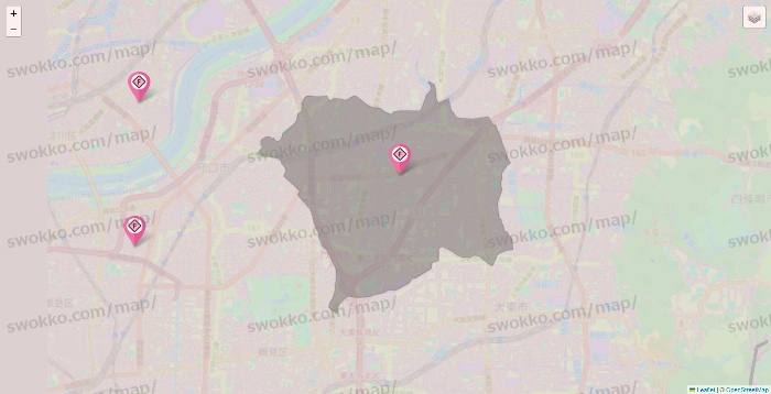 大阪府のFIT365の店舗地図