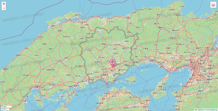 岡山県のFIT365の店舗地図