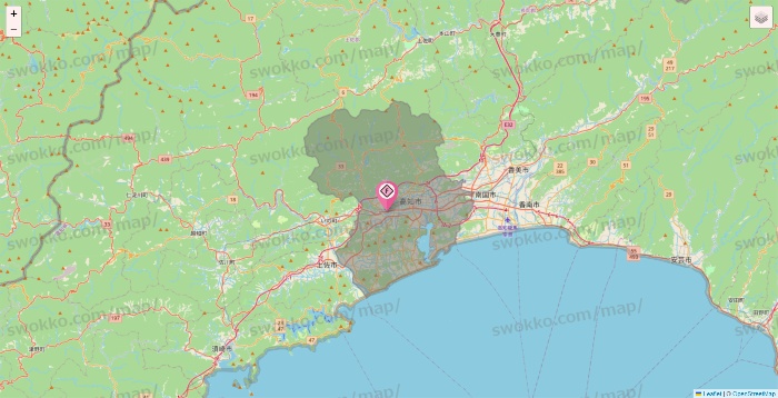 高知県のFIT365の店舗地図