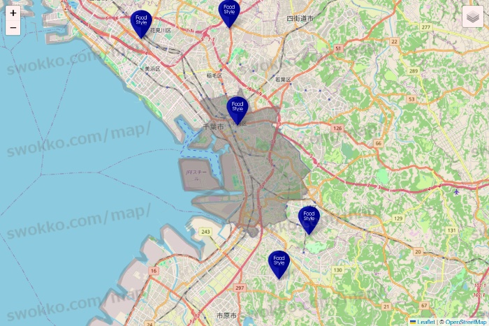 千葉県のFoodStyle（フードスタイル）の店舗地図