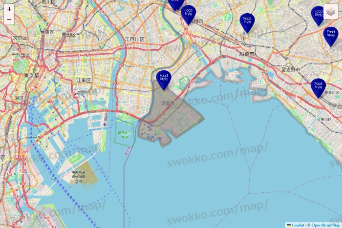 千葉県のFoodStyle（フードスタイル）の店舗地図