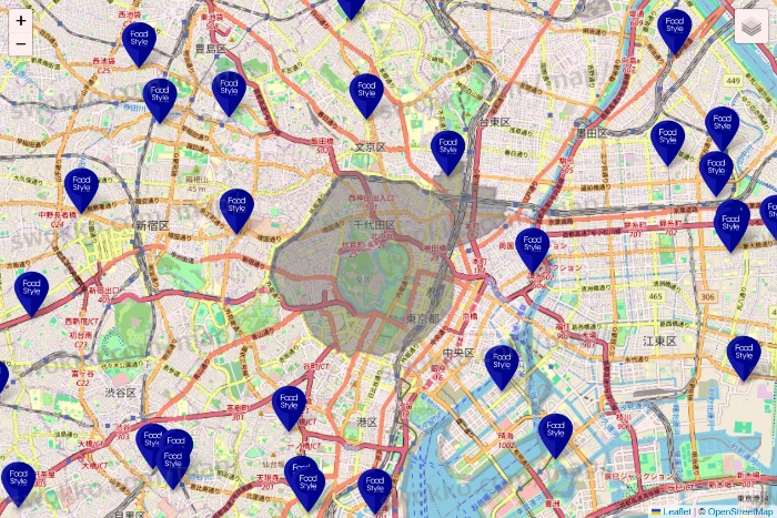 東京都のFoodStyle（フードスタイル）の店舗地図