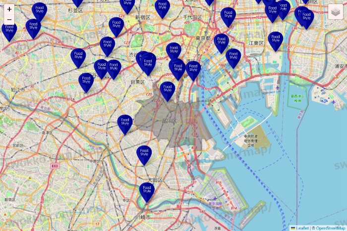 東京都のFoodStyle（フードスタイル）の店舗地図
