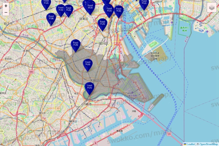 東京都のFoodStyle（フードスタイル）の店舗地図