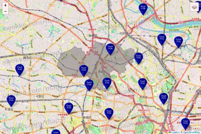 東京都のFoodStyle（フードスタイル）の店舗地図