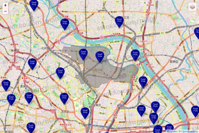 東京都のFoodStyle（フードスタイル）の店舗地図
