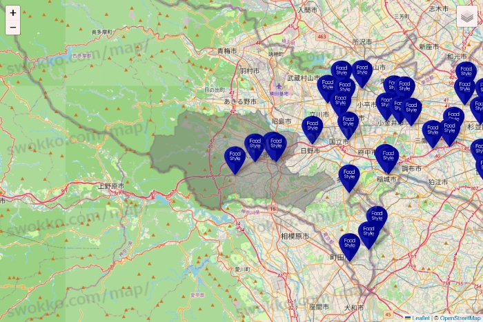 東京都のFoodStyle（フードスタイル）の店舗地図