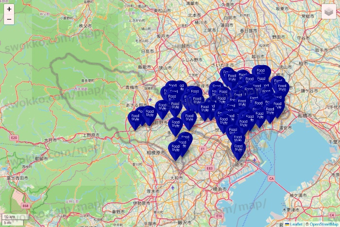 東京都のFoodStyle（フードスタイル）の店舗地図