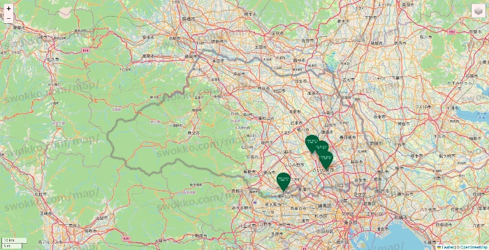 埼玉県のフレッシュネスバーガーの店舗地図