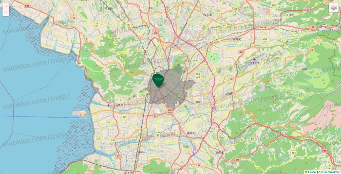 熊本県のフレッシュネスバーガーの店舗地図
