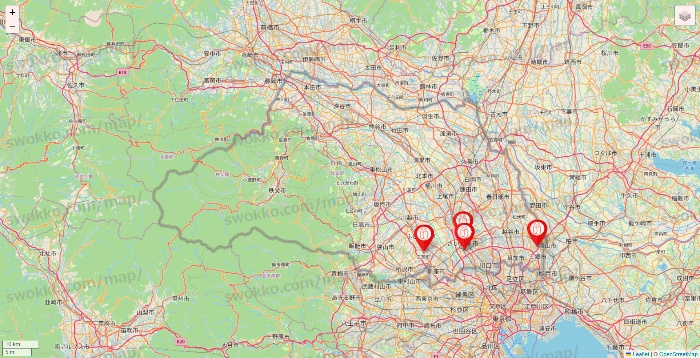 埼玉県のFURDI（ファディー）の店舗地図