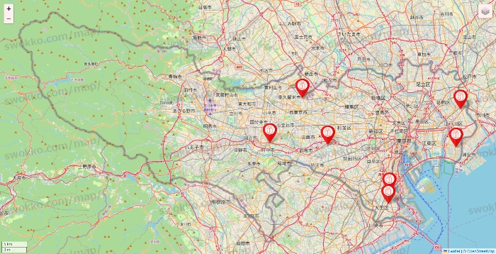 東京都のFURDI（ファディー）の店舗地図