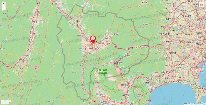 山梨県のFURDI（ファディー）の店舗地図