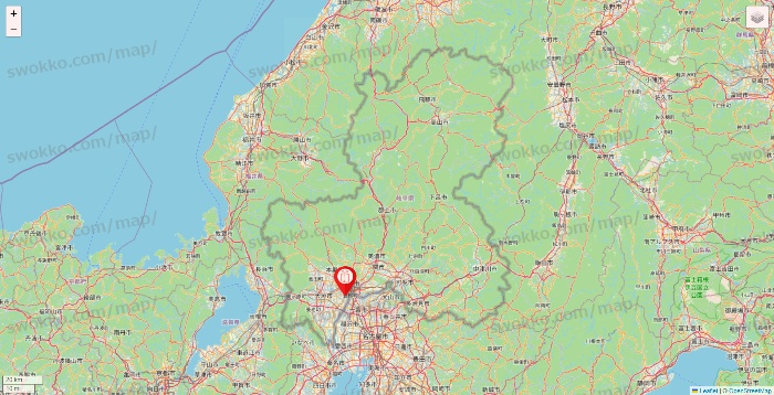 岐阜県のFURDI（ファディー）の店舗地図