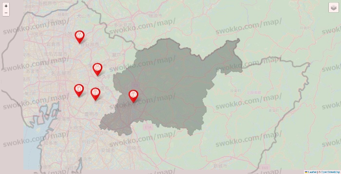 愛知県のFURDI（ファディー）の店舗地図