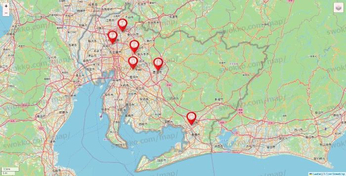 愛知県のFURDI（ファディー）の店舗地図