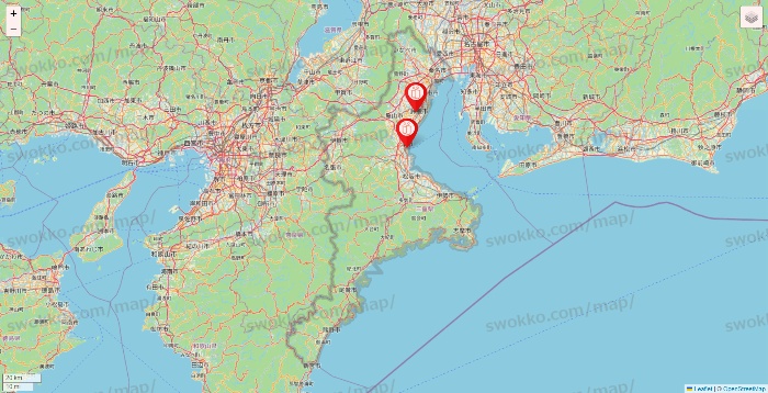 三重県のFURDI（ファディー）の店舗地図
