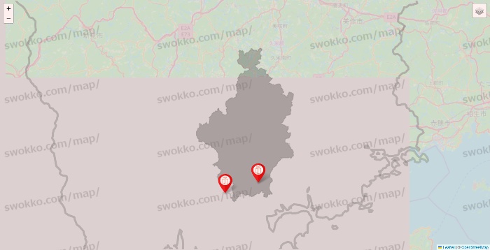 岡山県のFURDI（ファディー）の店舗地図