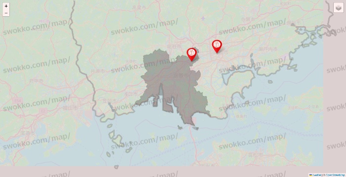 岡山県のFURDI（ファディー）の店舗地図