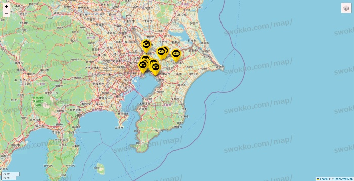 千葉県のゴールドジムの店舗地図