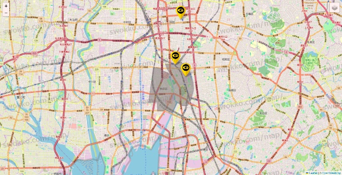 愛知県のゴールドジムの店舗地図